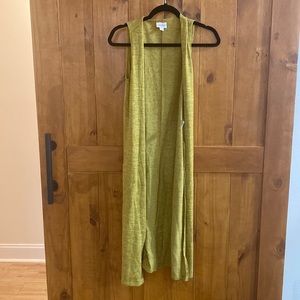 LuLaRoe yellow vest duster